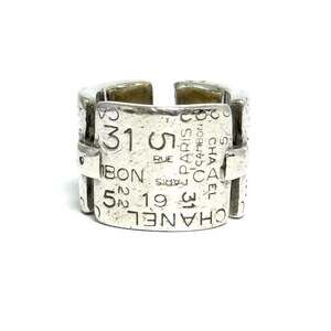 Chanel Vintage Bi-C Line Ring Sterling #208178C17B
